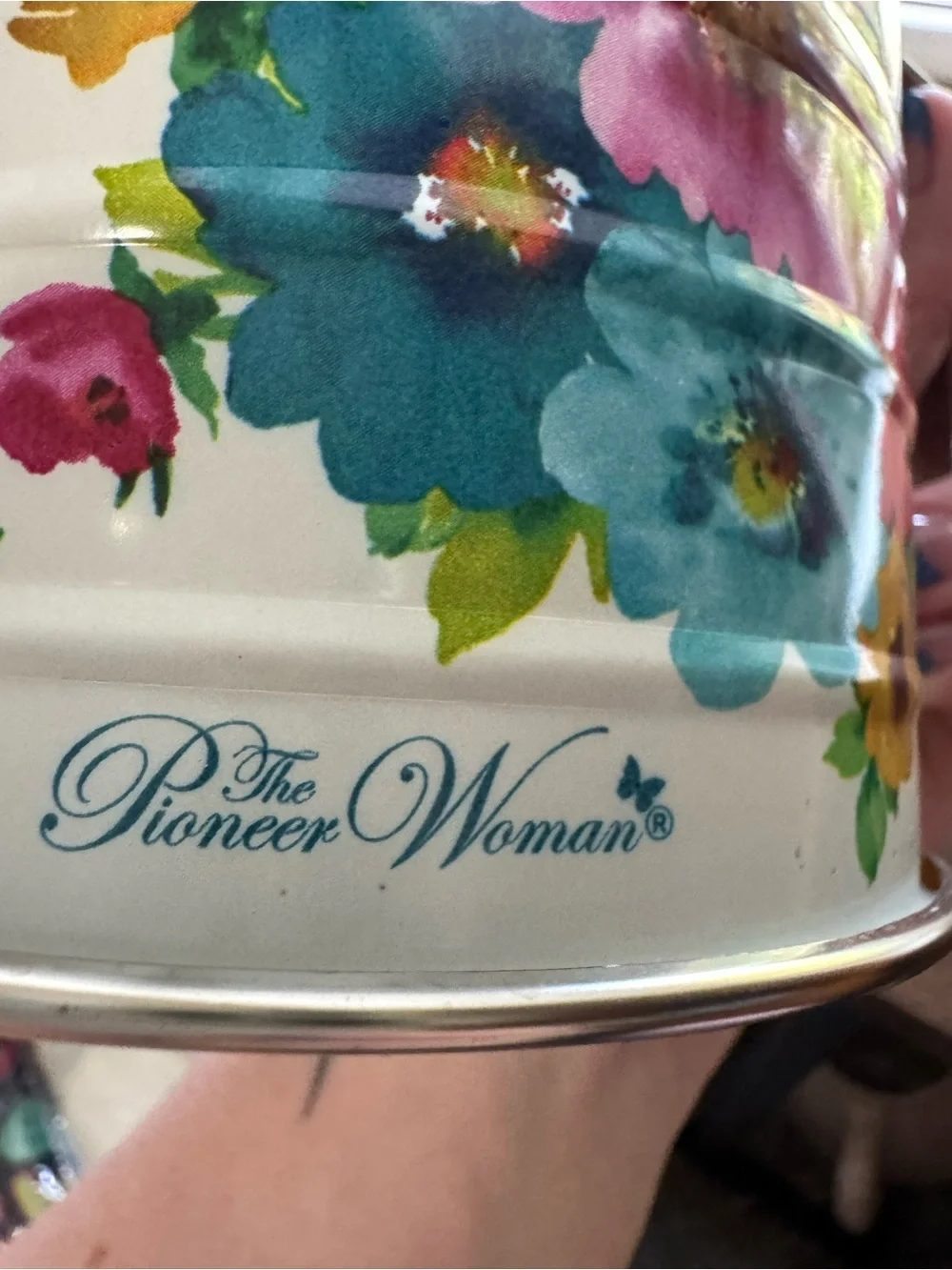 The Pioneer Woman Floral Flour Sifter - Stainless Steel Hand Crank - NWOT
